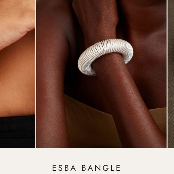 Silver Esba Coil Bracelet, Brand New With Tag - Picture 2 of 3